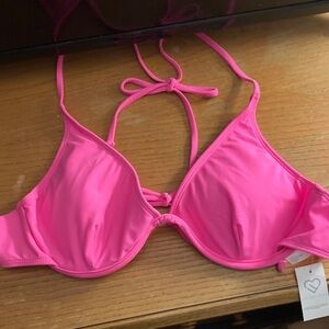 LIVE LOVE DREAM  Aero Neon Pink Bikini Top NEW WITH TAG sx XL